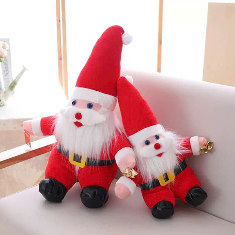 Gấu Bông Ông Già Noel Râu Dài Cầm Chuông